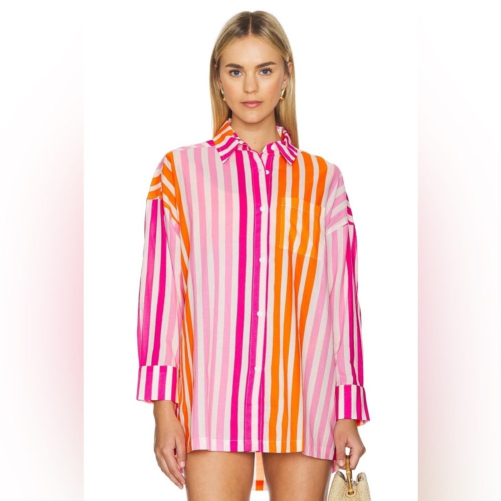 Beach Riot | Alexa Top in Sunset Stripes - Picture 3 of 10